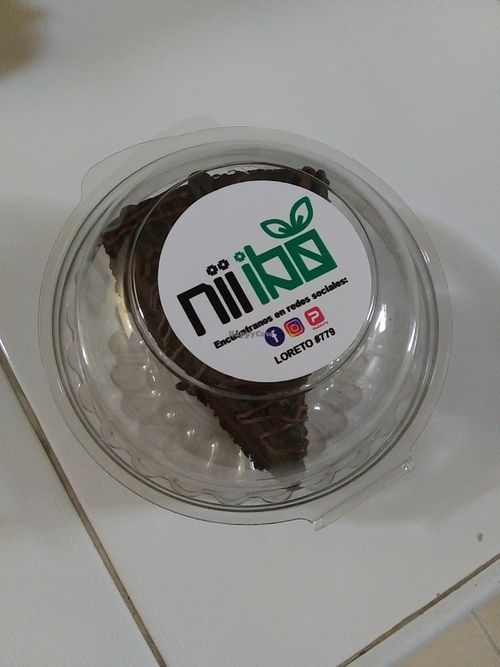 Gluten free chocolate cake at Nii ibo in Iquitos