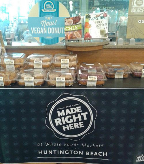 now with vegan donuts! at Whole Foods Market in Huntington Beach