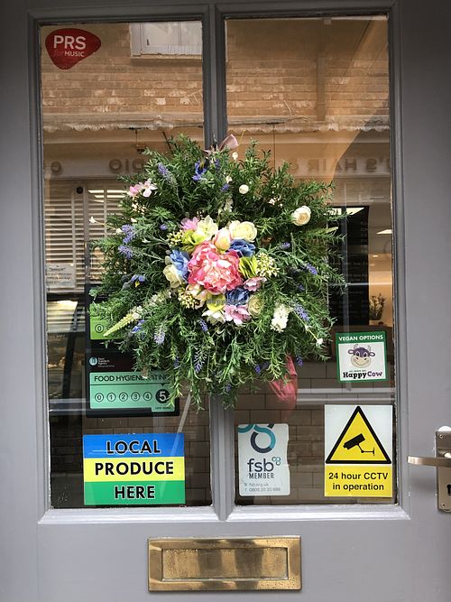 Front door with HC sticker☺️  at The Wolds Café & Coffee in Pocklington