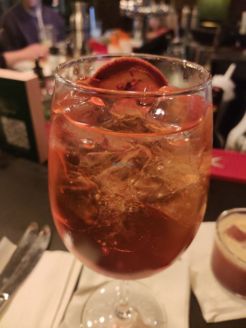 Aperol sprits at Alpaca Bar in Tel Aviv