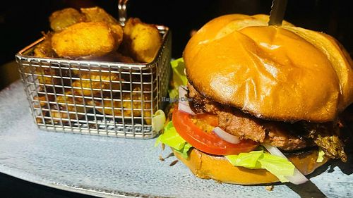 The "Game Over" burger at Alpaca Bar in Tel Aviv