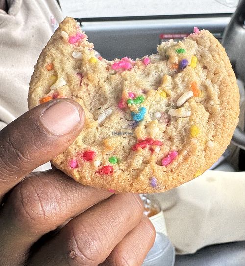 Birthday cake cookie  #Veganuary at Insomnia Cookies in Knoxville