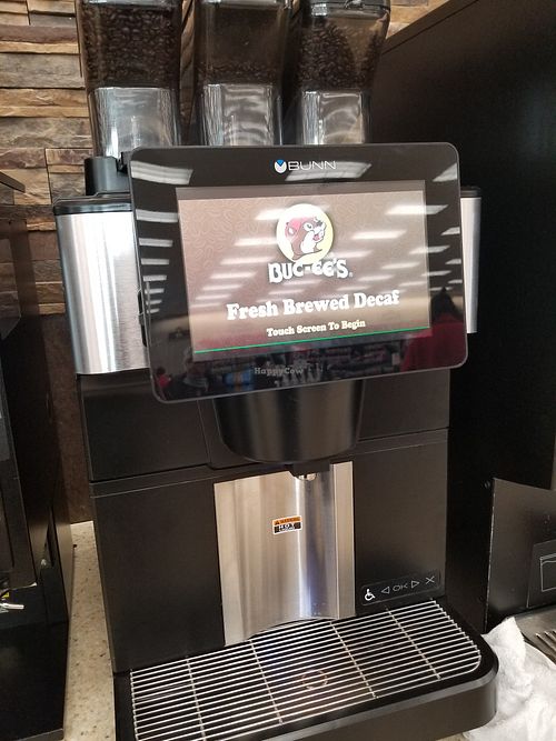 Fresh brewed decaf at Buc-ee's in New Braunfels