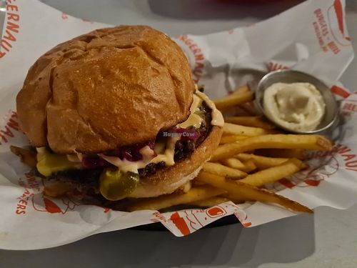 West End BBQ Smash Burger - VEGAN at Burgernaut in Auckland