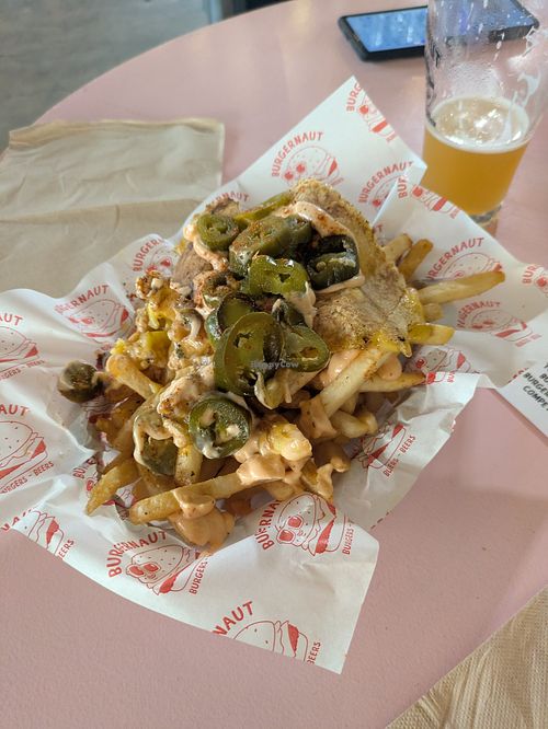 Loaded fries at Burgernaut in Auckland