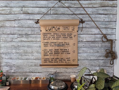 Rotating menu at Nomad Global Kitchen in Devonport