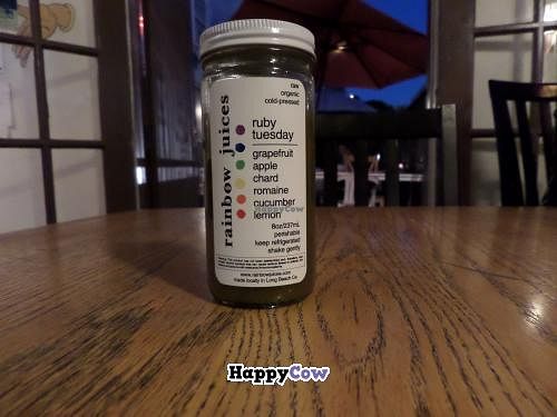 Fresh organic local juices! at Steamed - Organic Vegetarian Cuisine in Long Beach