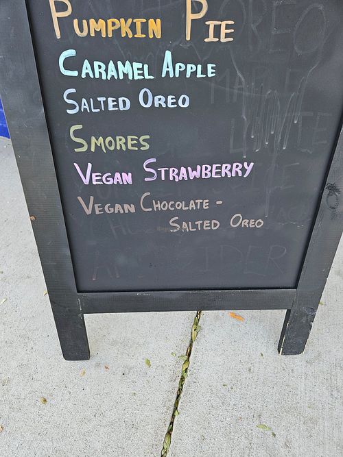 Two flavors today at Dang Soft Serve in Denver