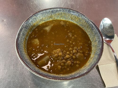 Lentil, potato and turnip stew   at Plantamientos in Madrid