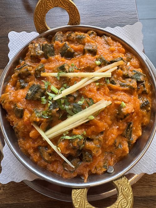 Masala mit Okraschoten  at Holi in Cologne
