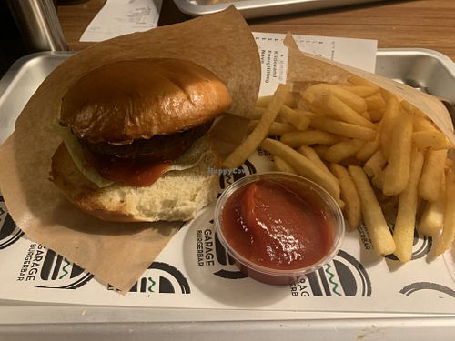 Vegan burger  at Garage in Vejle