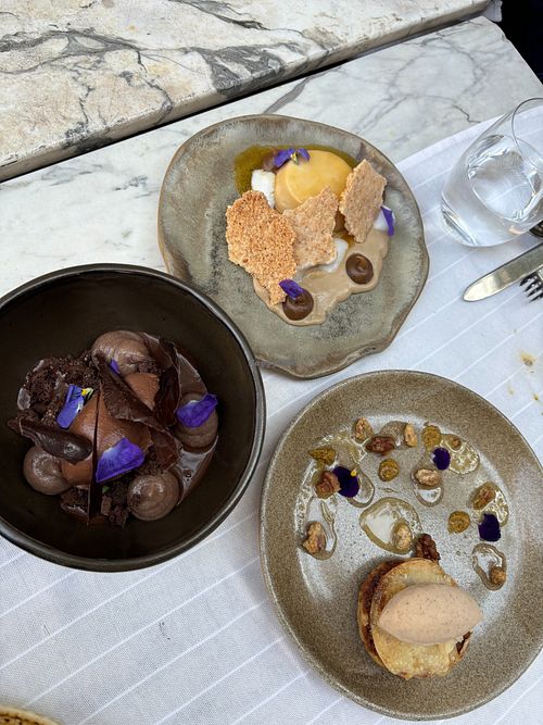 Desserts at Gioia Cocina Botánica in Buenos Aires