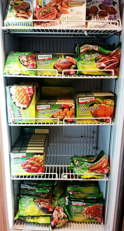 Lacto-ovo mock meats  at Brandtzaeg Helsekost in Haugesund