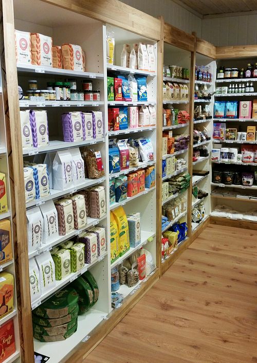 Flours and lentils etc at Brandtzaeg Helsekost in Haugesund