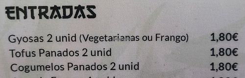 3 vegan starters at Ramen Bambu in Lisbon