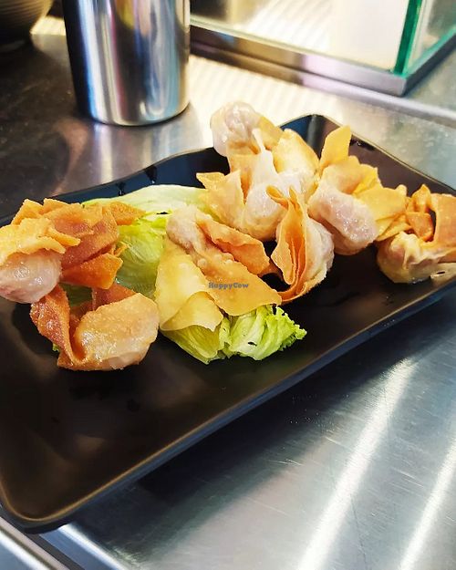 Fried Wanton at Makan Vegan - 斋这里 in Central Singapore