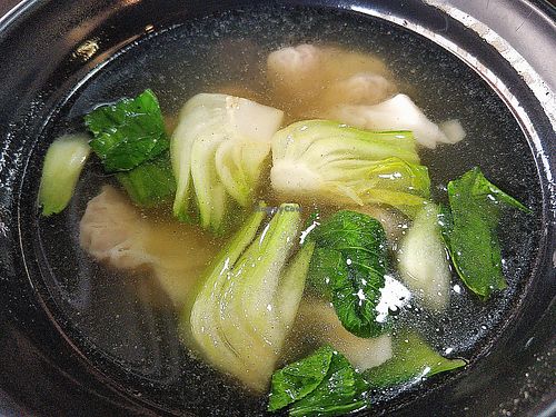 Wanton soup at Makan Vegan - 斋这里 in Central Singapore