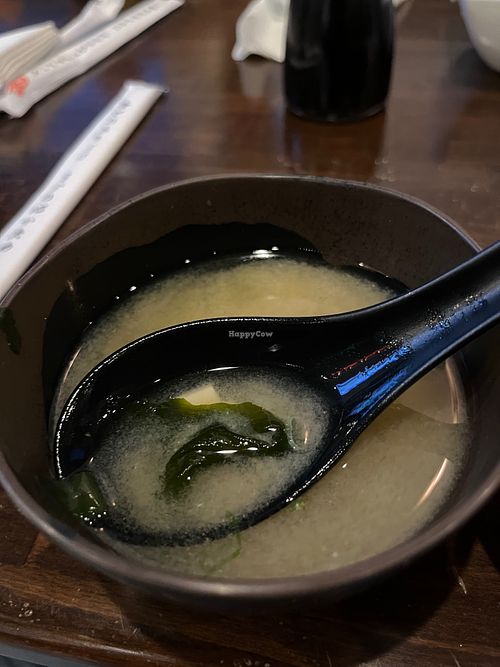 Miso Soup - good flavor but basically just broth at Umi Sushi in Green Bay