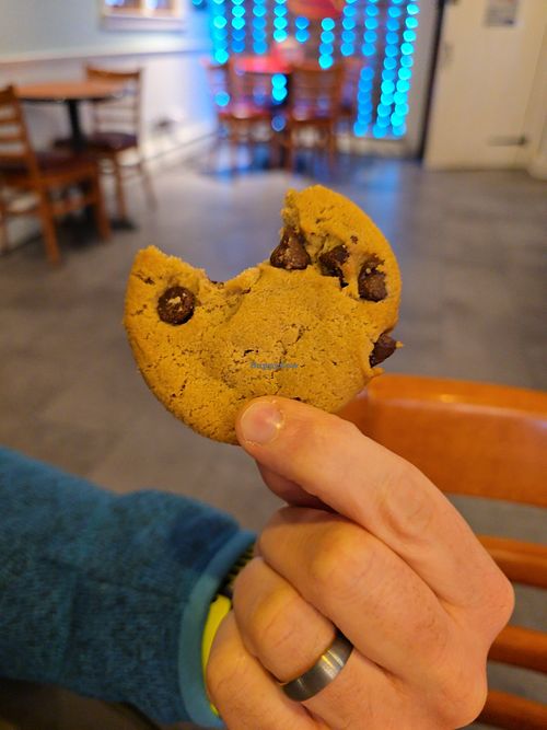 Vegan cookie at Emack & Bolio's in Albany