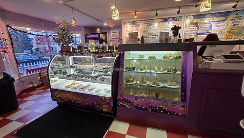 Inside at Emack & Bolio's in Albany