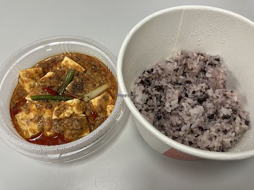 Mapo tofu  at Peace Cafe - Shibuya Tokyu Food Show in Tokyo