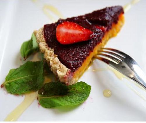 Pumpkin blueberry cake at The Beginnings - Skolas in Riga