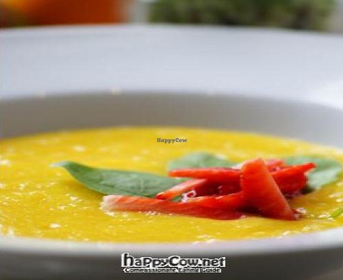 Pumpkin soup at The Beginnings - Skolas in Riga