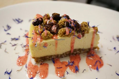 Cheese cake (Vegan). at The Beginnings - Skolas in Riga