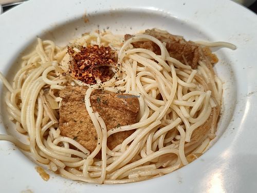 Tom yum pasta at Lian Xin - 莲芯膳坊 in Central Singapore