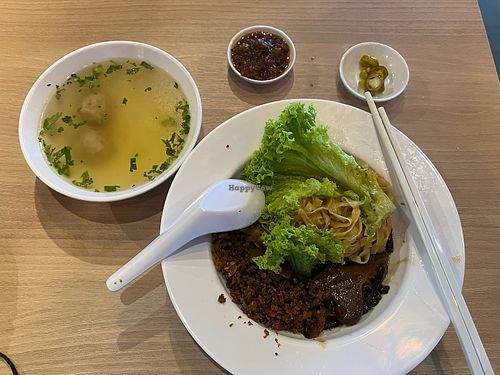 $4 mushroom noodles, would be great if they can provide more noodle options  at Lian Xin - 莲芯膳坊 in Central Singapore