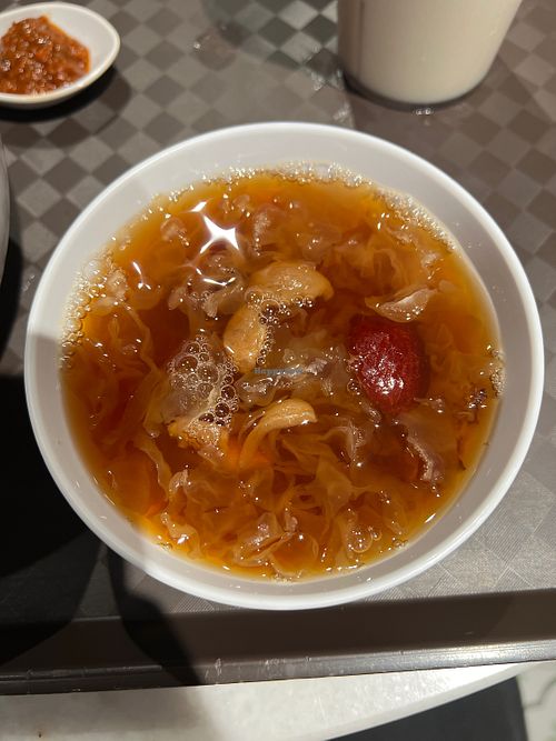 White fungus soup  at Lian Xin - 莲芯膳坊 in Central Singapore