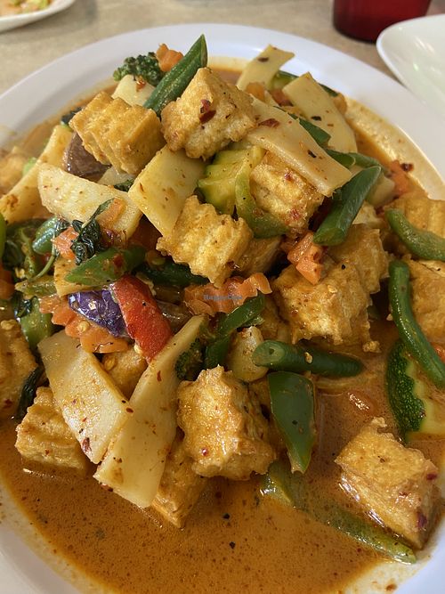 Evil curry with tofu  at Thai Orchid in Stroudsburg