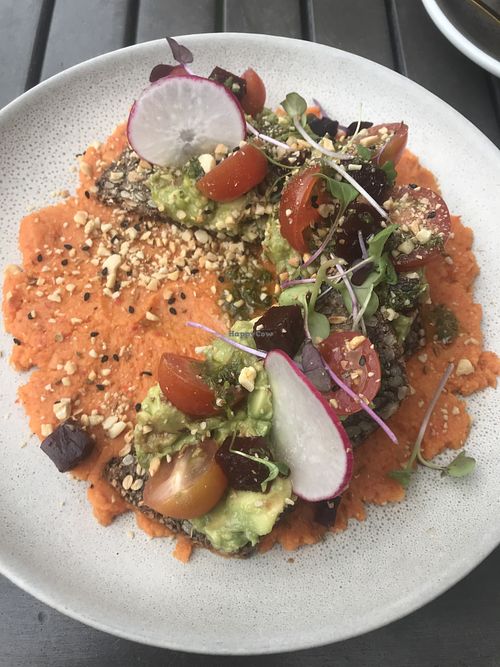 Avo on toast  at Eatery at Rothesay Bay in Auckland