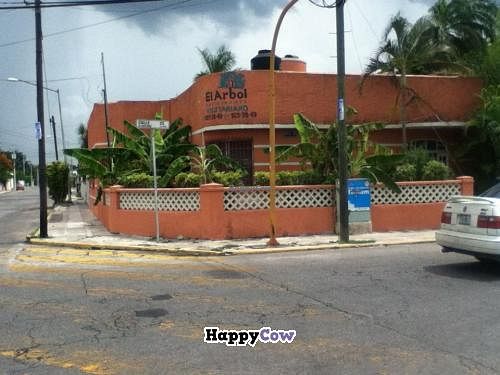 El Arbol is situated on the corner of an intersection. at El Arbol in Merida