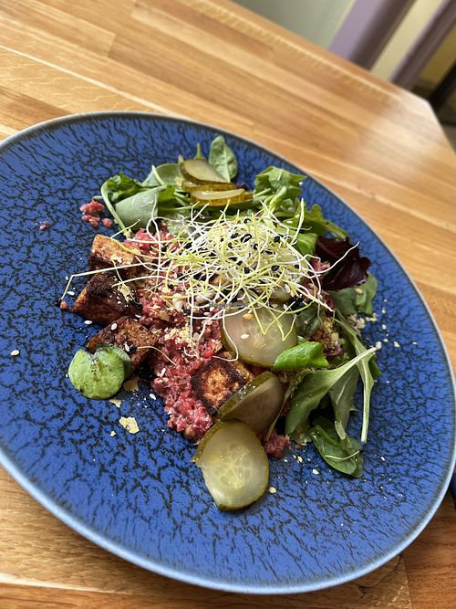 Warm buckwheat salad. Amazing!   at Trip Cafe in Tallinn