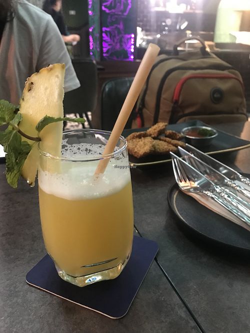 Pineapple spicy juice   at The Vegan Table in Bangkok