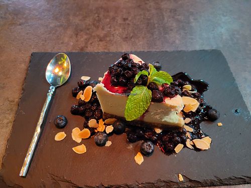 Blueberry Cheesecake! at The Vegan Table in Bangkok