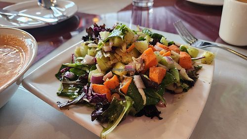 Himalayan spice salad. fresh and yummy at Himalayan Spice Indian Cuisine in Denver