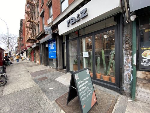outside  at Raiz in New York City