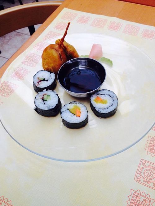 We had an amazing Japanese night in the Restaurant Govinda´s in Radhadesh. Here are some of the preparations we had at Govinda's Restaurant in Septon