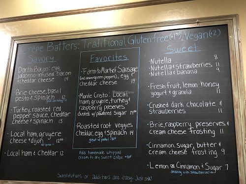   at Amazing Crepes in Whitefish