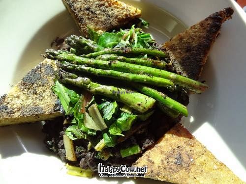 Gotta love asparagus season at Bartertown Diner in Grand Rapids