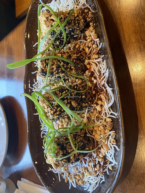 Sesame crusted tofu  at Amazing Thai in Princeton