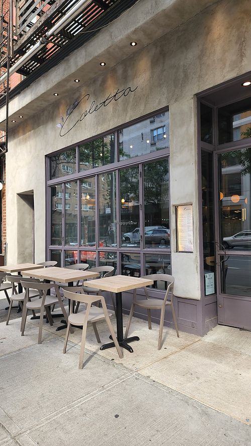 Outside at Coletta in New York City