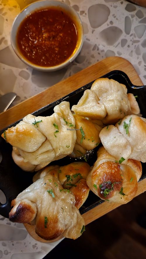 Garlic knots at Coletta in New York City