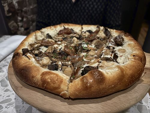 Wild mushroom truffle pizza   at Coletta in New York City