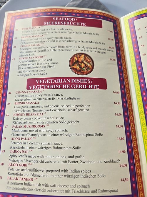  at Maharaja Indian Restaurant in Ramstein-miesenbach