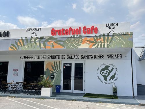 Easy to find & outdoor seating   at Gratefuel Cafe in Fort Lauderdale