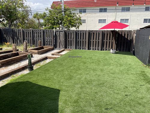 Outside back space for yoga, etc.   at Gratefuel Cafe in Fort Lauderdale