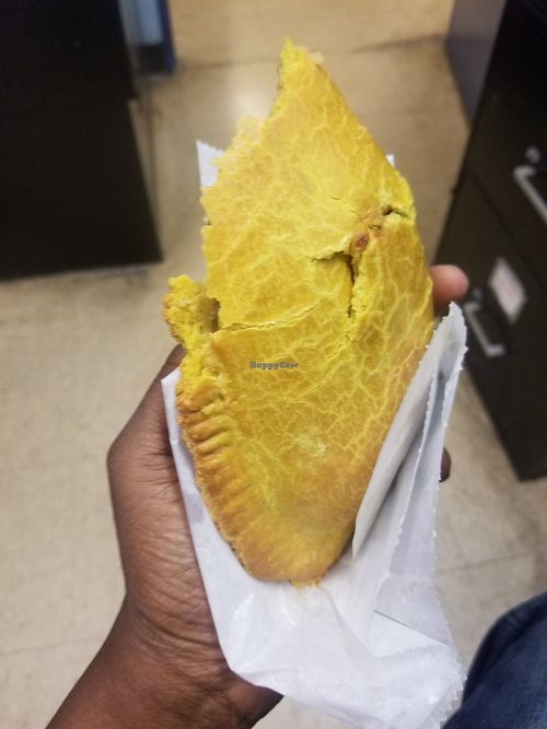 Veggie pattie at Soulkofa in Brooklyn
